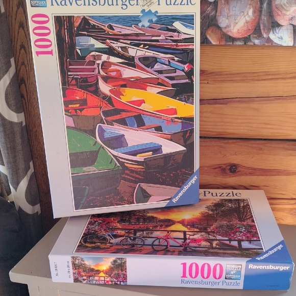 2 Ravensburger Puzzles-1000 Pieces Each - Picture 9 of 9